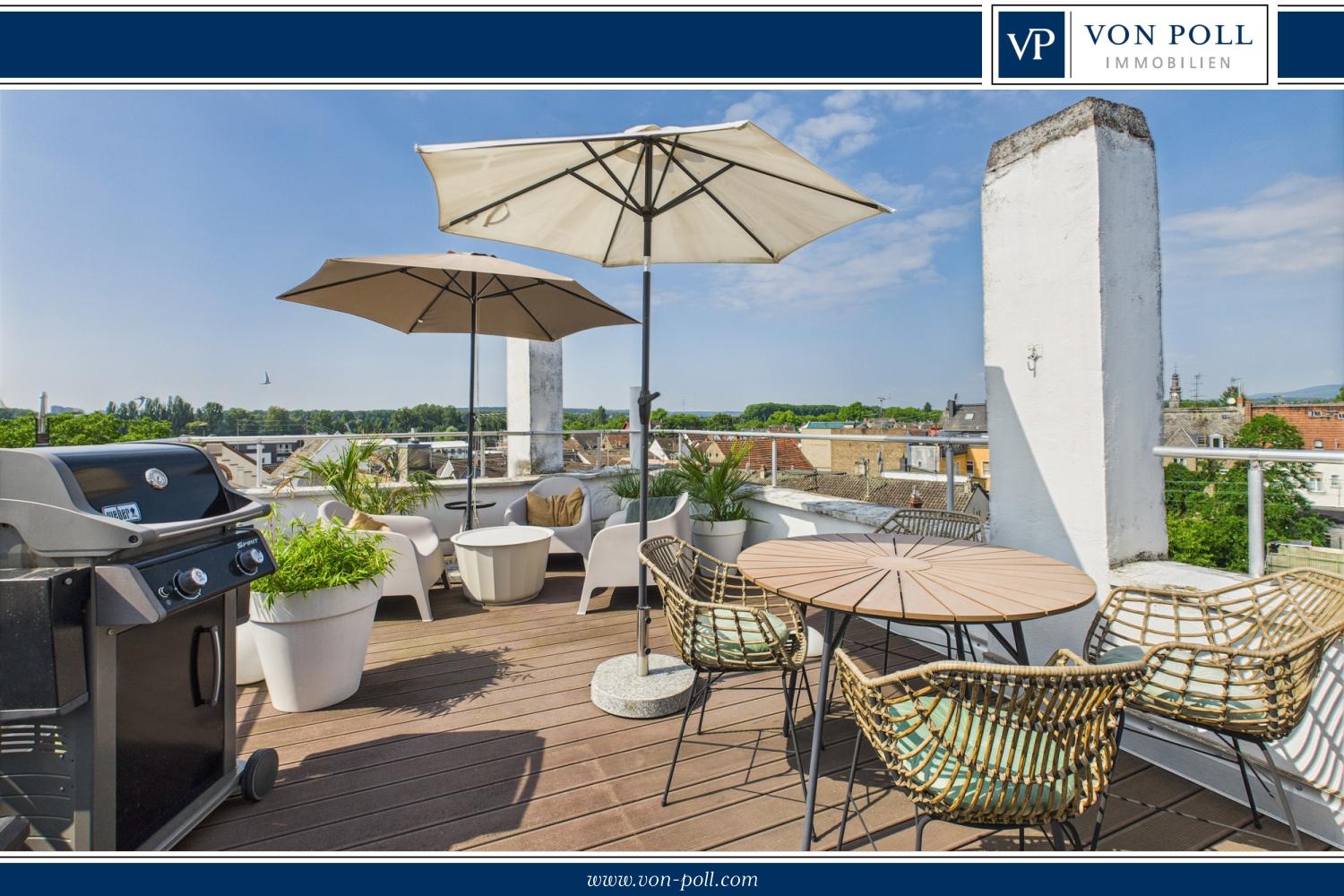 wunderschöne Dachterrasse