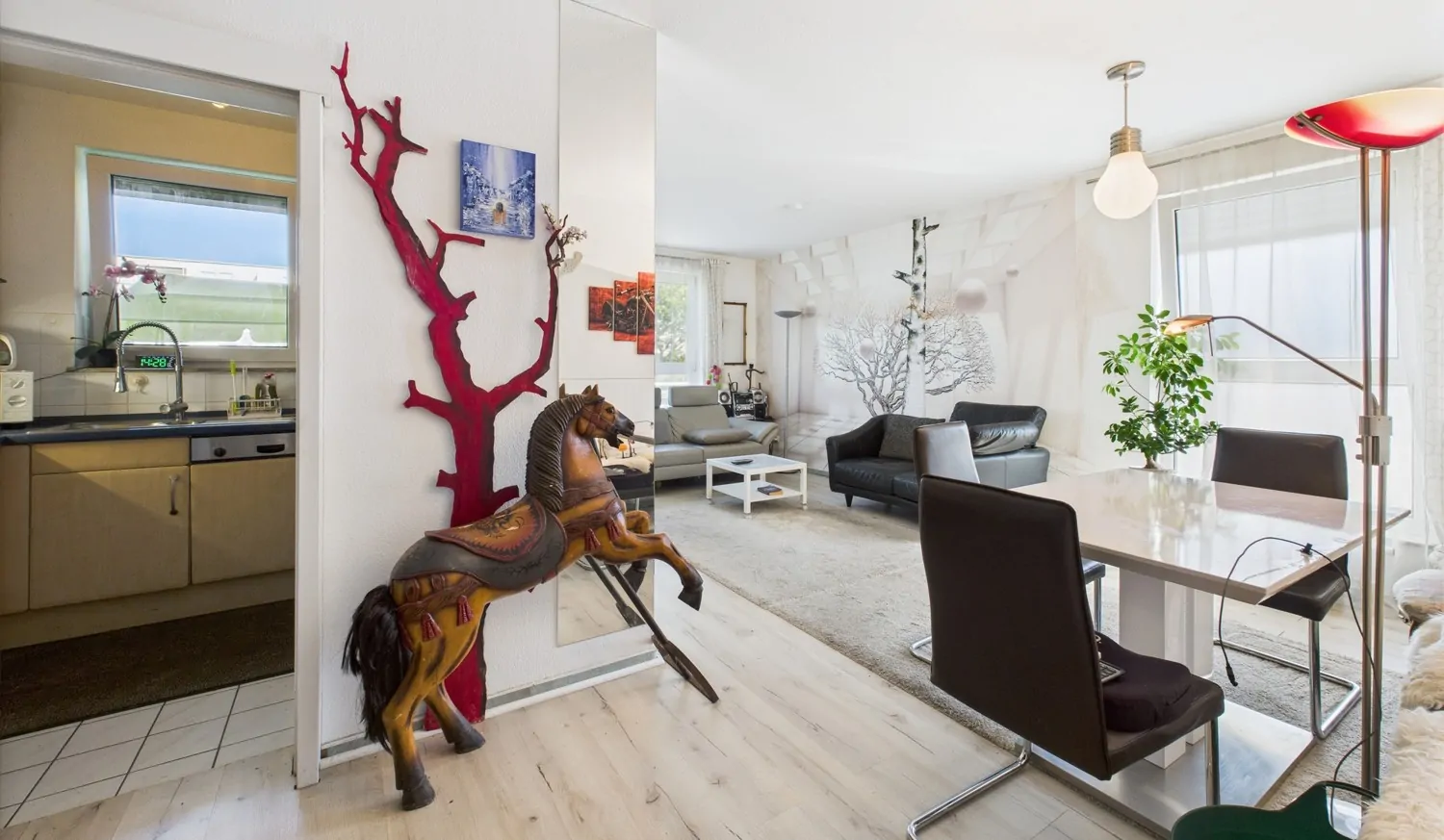 Offenes Wohn- und Esskonzept