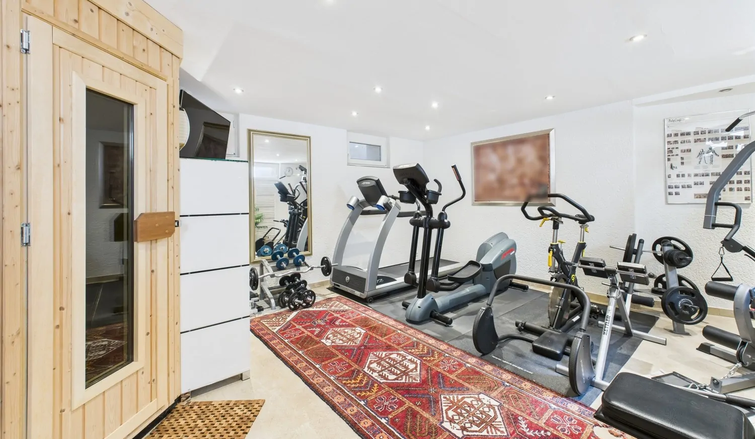 Fitness und Wellnessbereich