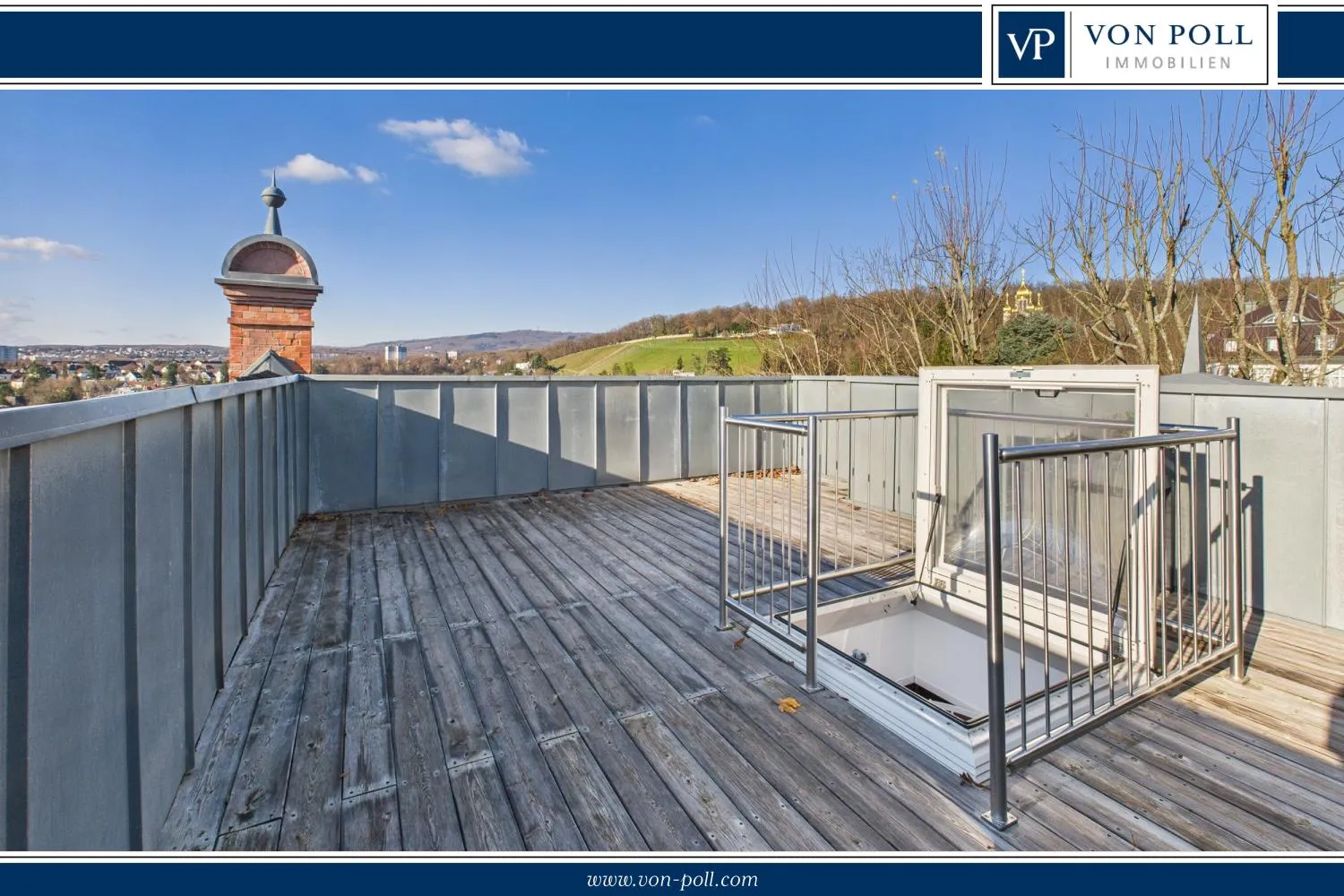 grandiose Dachterrasse