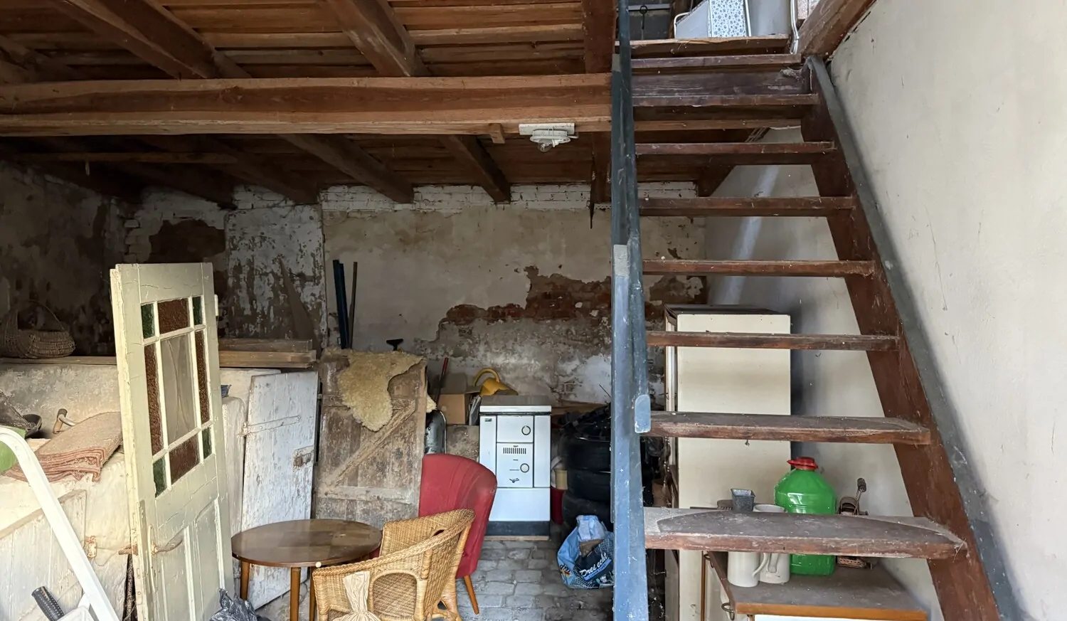 Scheune Treppenaufgang