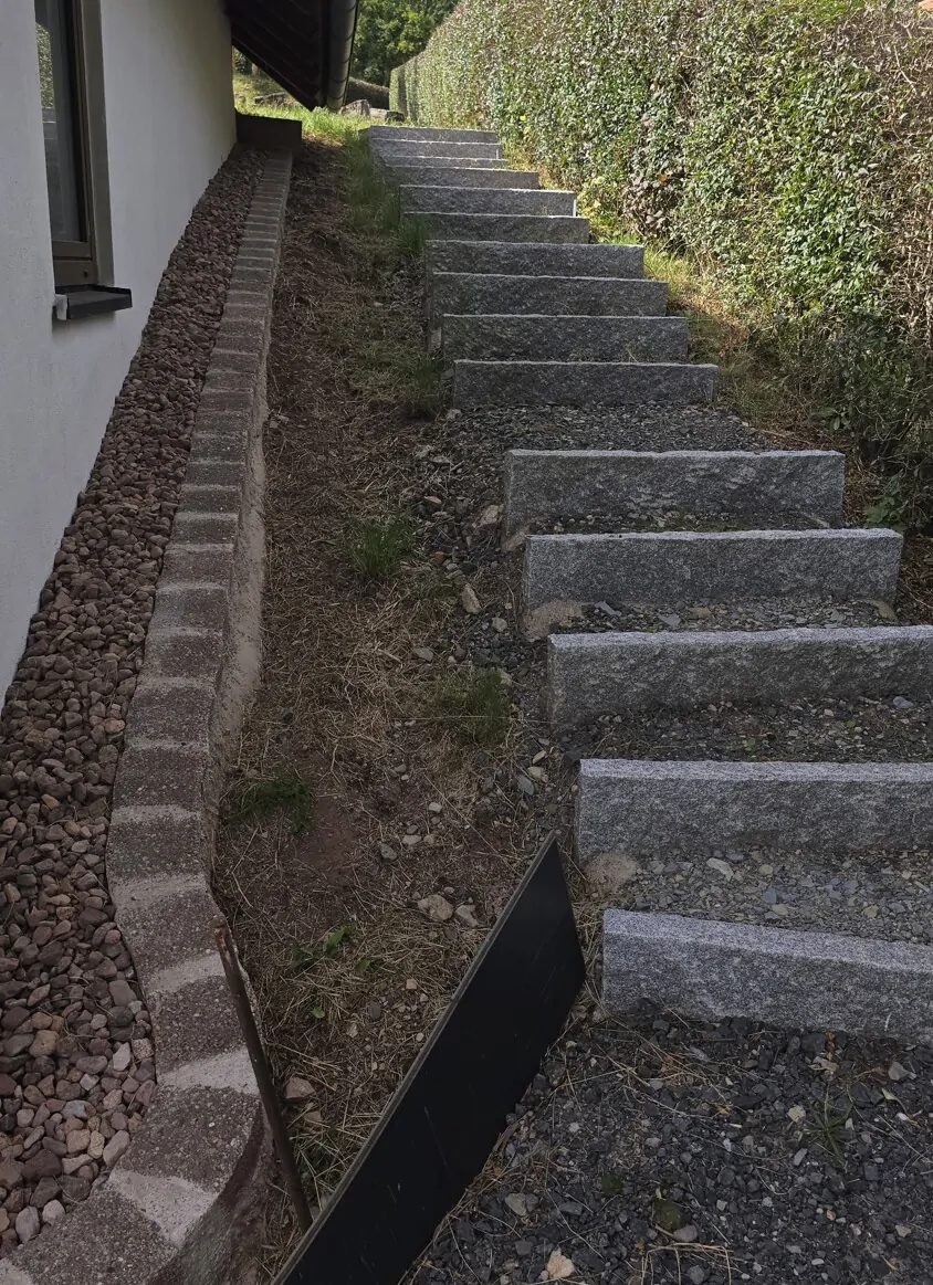 Treppe zum Haus