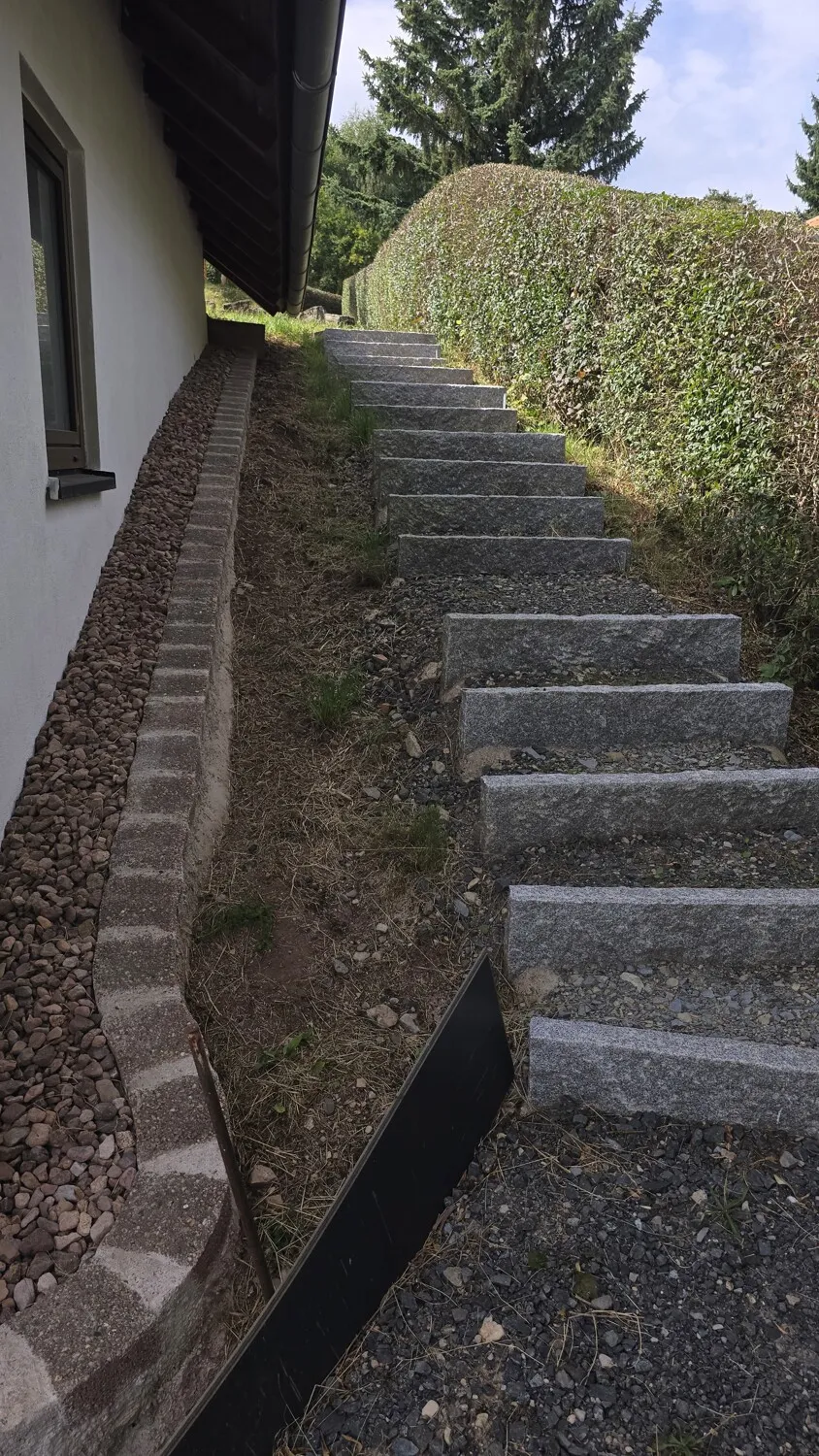 Treppe zum Haus
