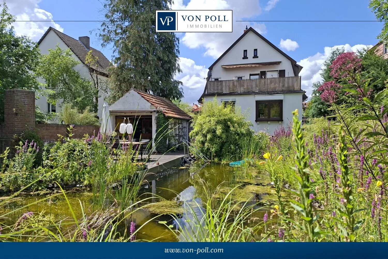 Freistehendes Einfamilienhaus mit Schwimmteich in zentraler Lage von Eschwege
