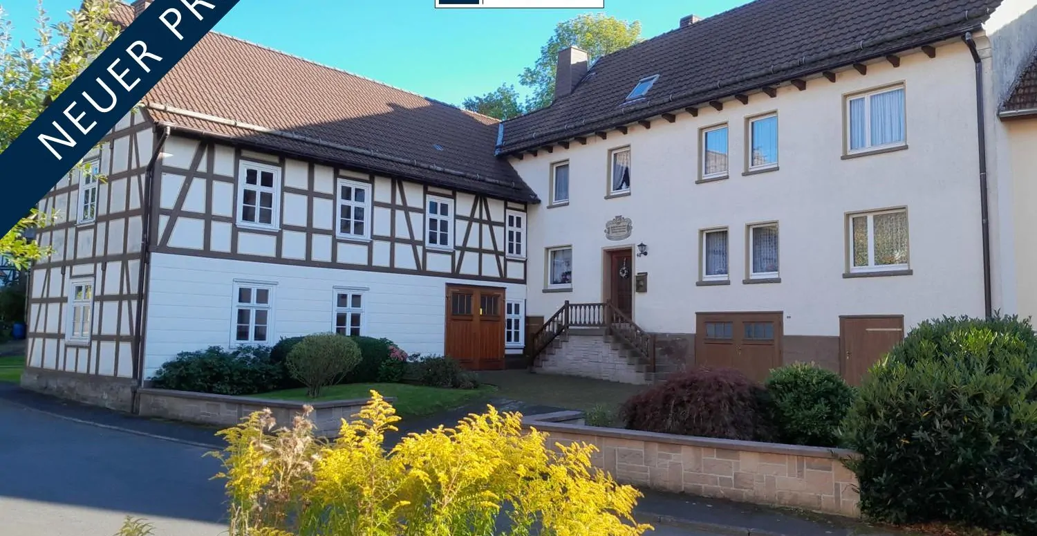 Einfamilienhaus mit angrenzender Werkstatt und Scheune in Hessisch Lichtenau OT