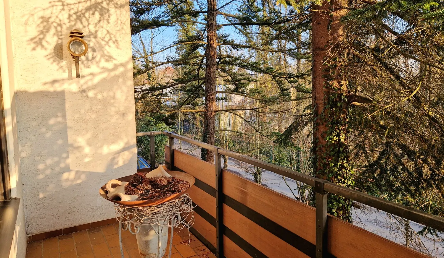 Balkon vom Wohnzimmer