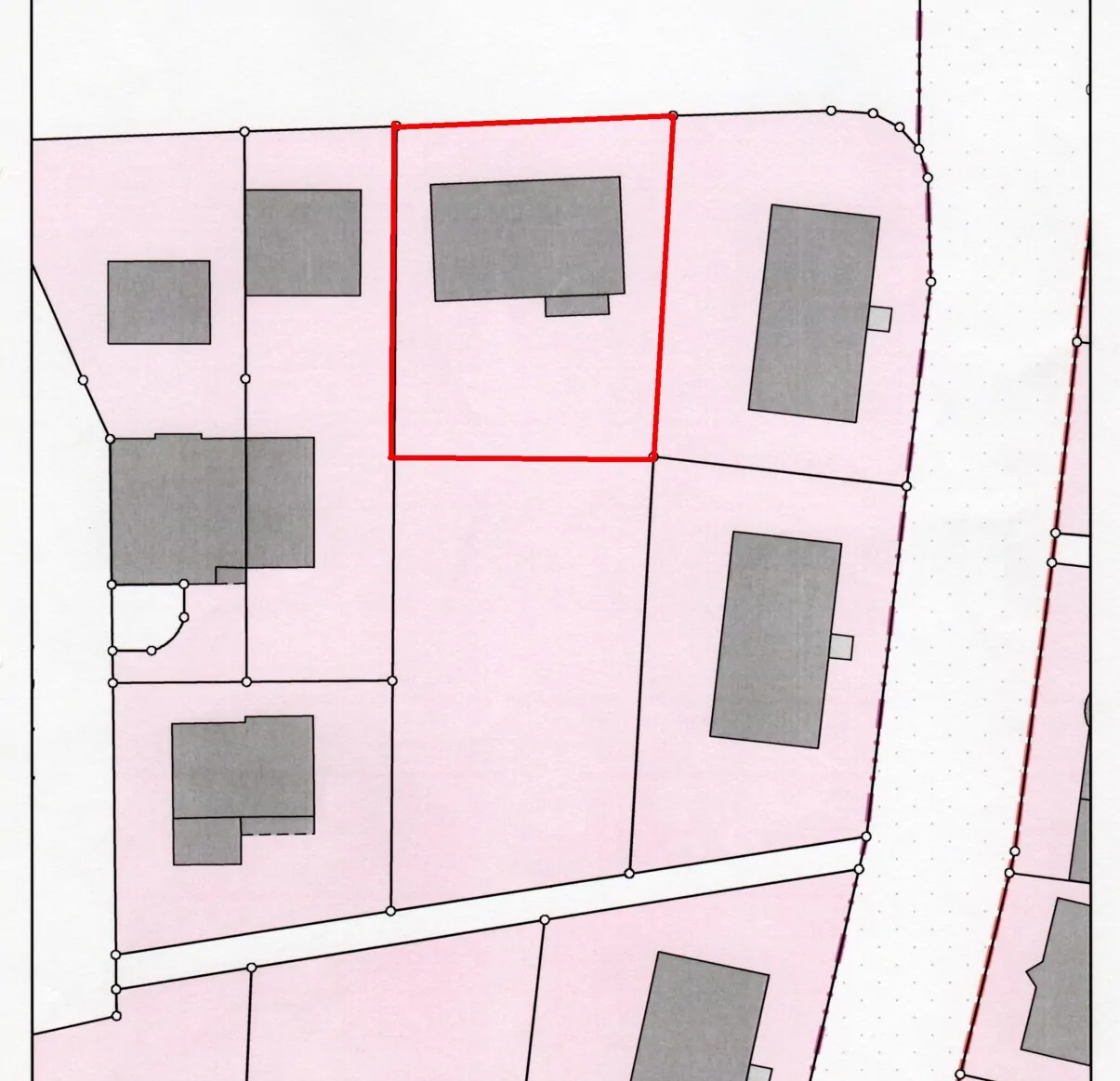 Grundstücksaufteilung / Liegenschaftskataster