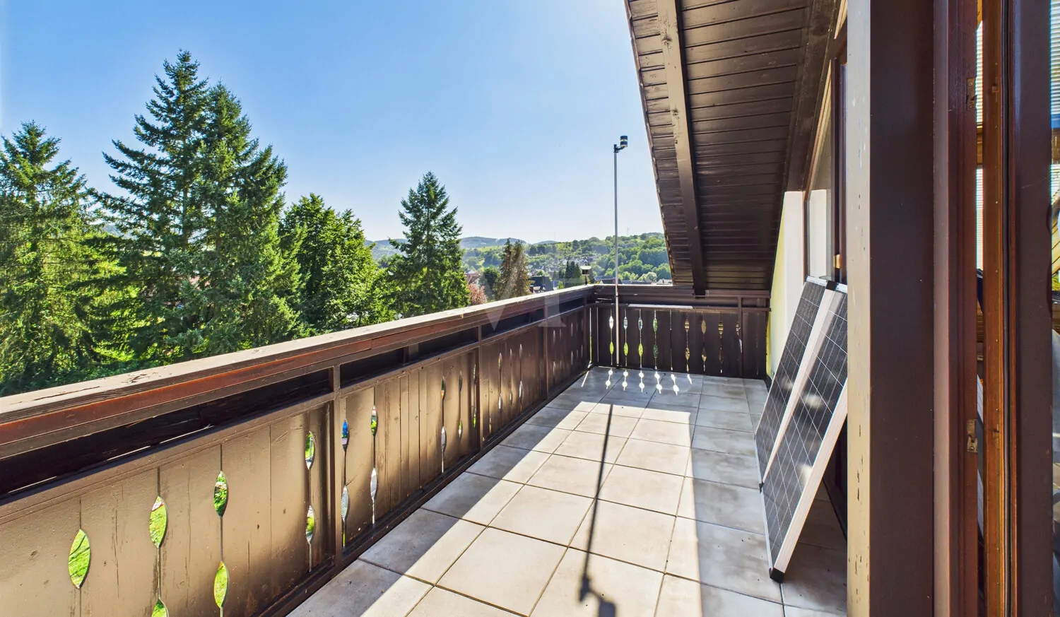 Balkon im Dachgeschoss