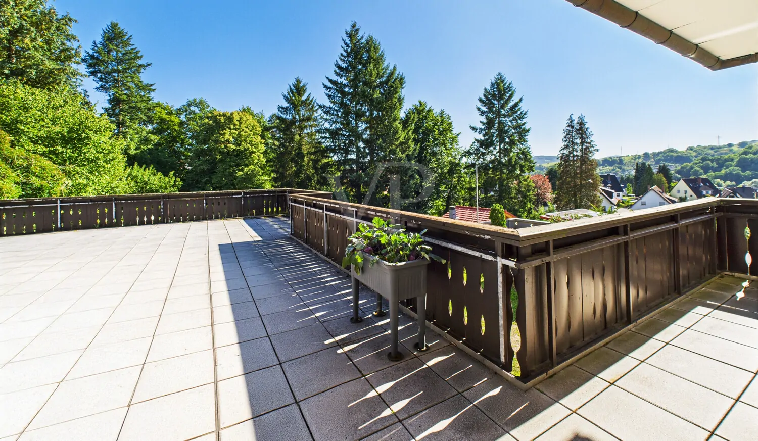Terrasse mit herrlichem Blick
