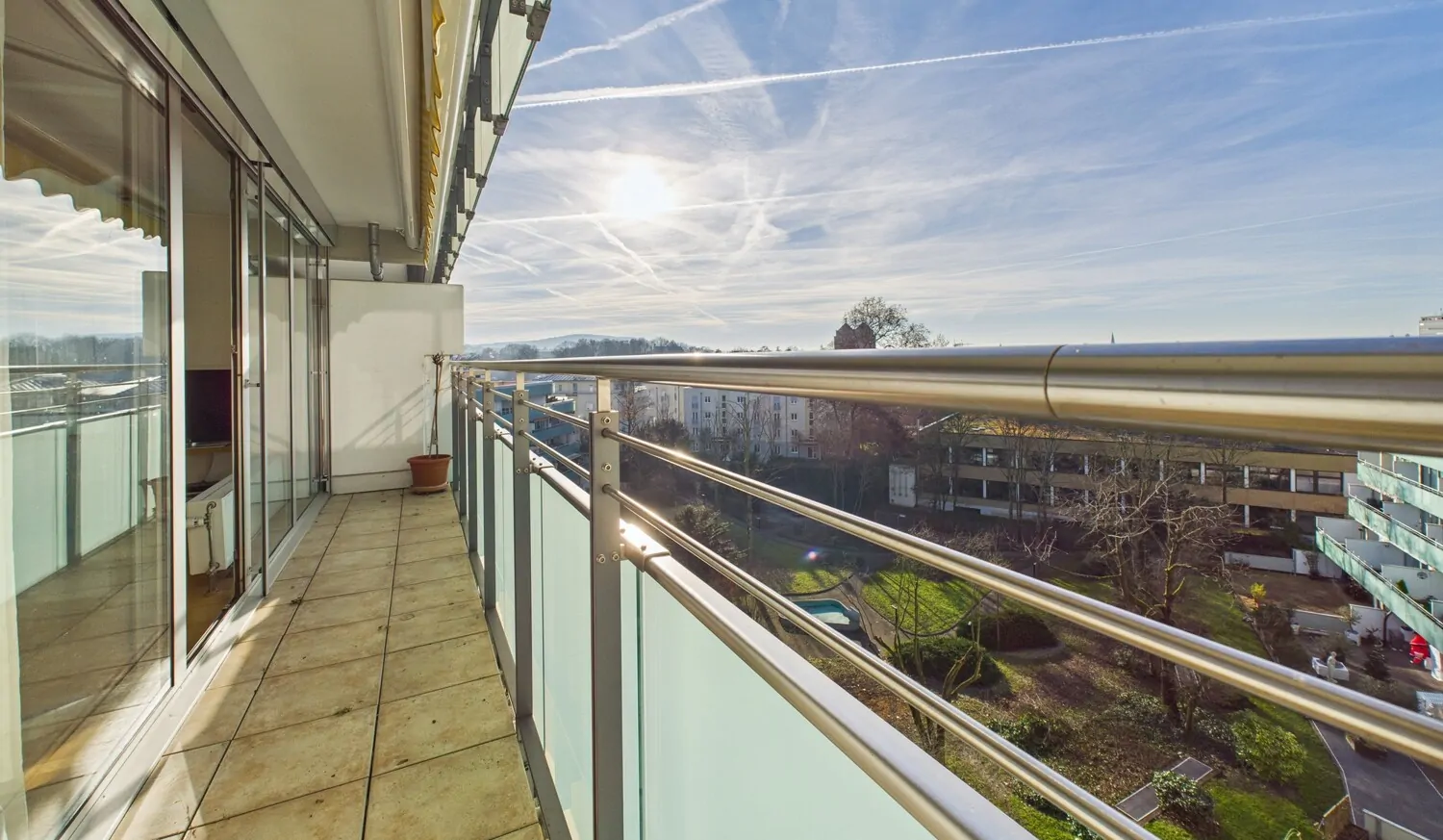 Balkon in südwestlicher Ausrichtung