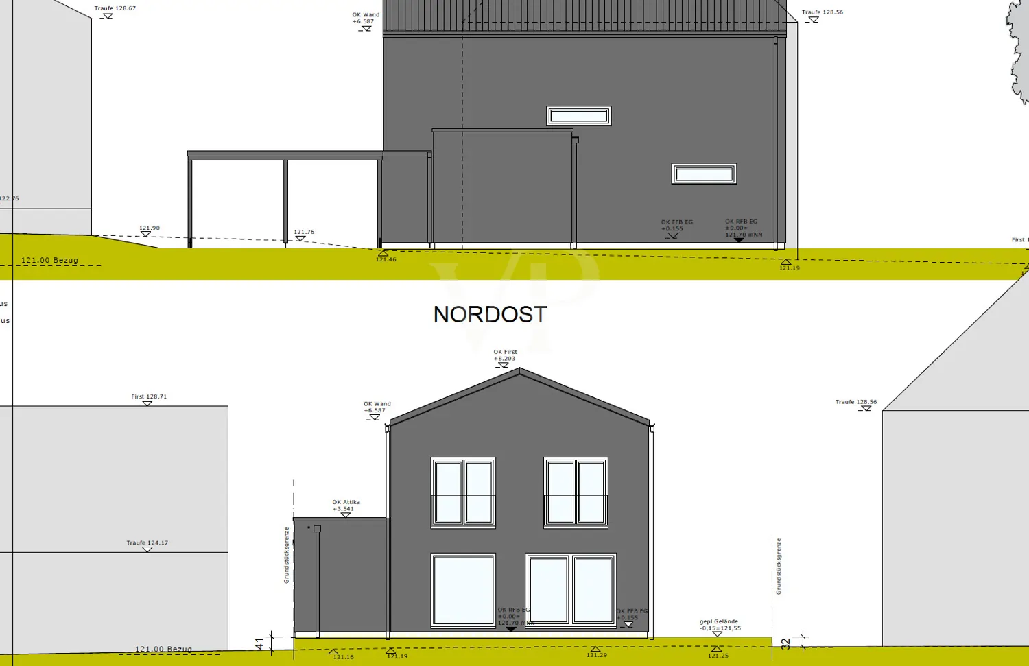 aktuelle Entwurfsplanung