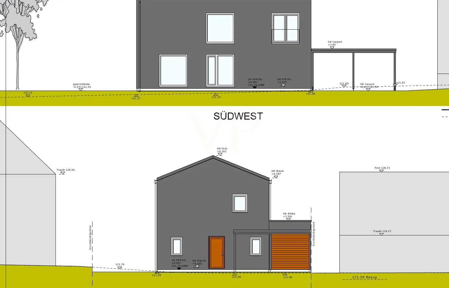 aktuelle Entwurfsplanung