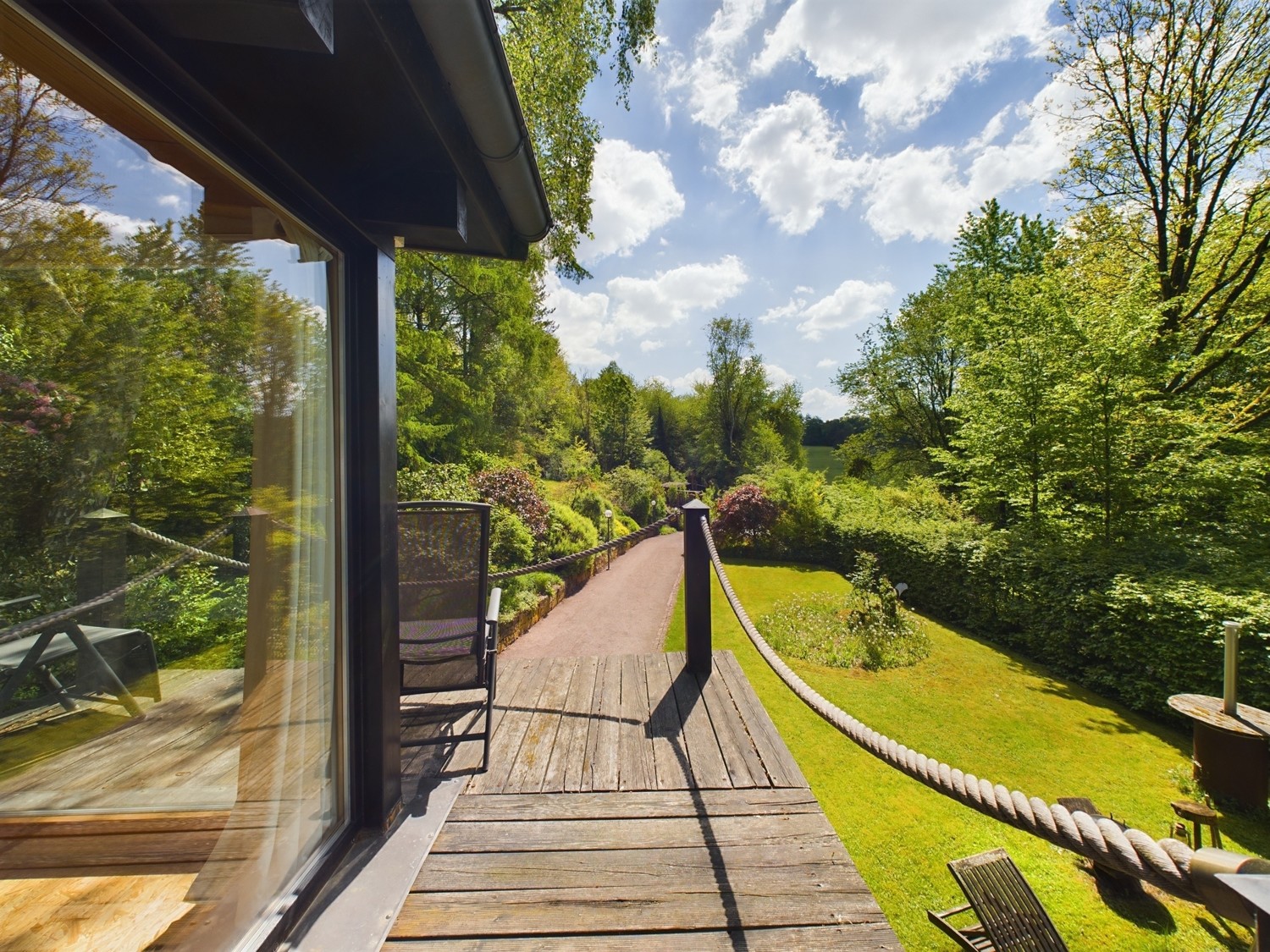 Blick vom Balkon