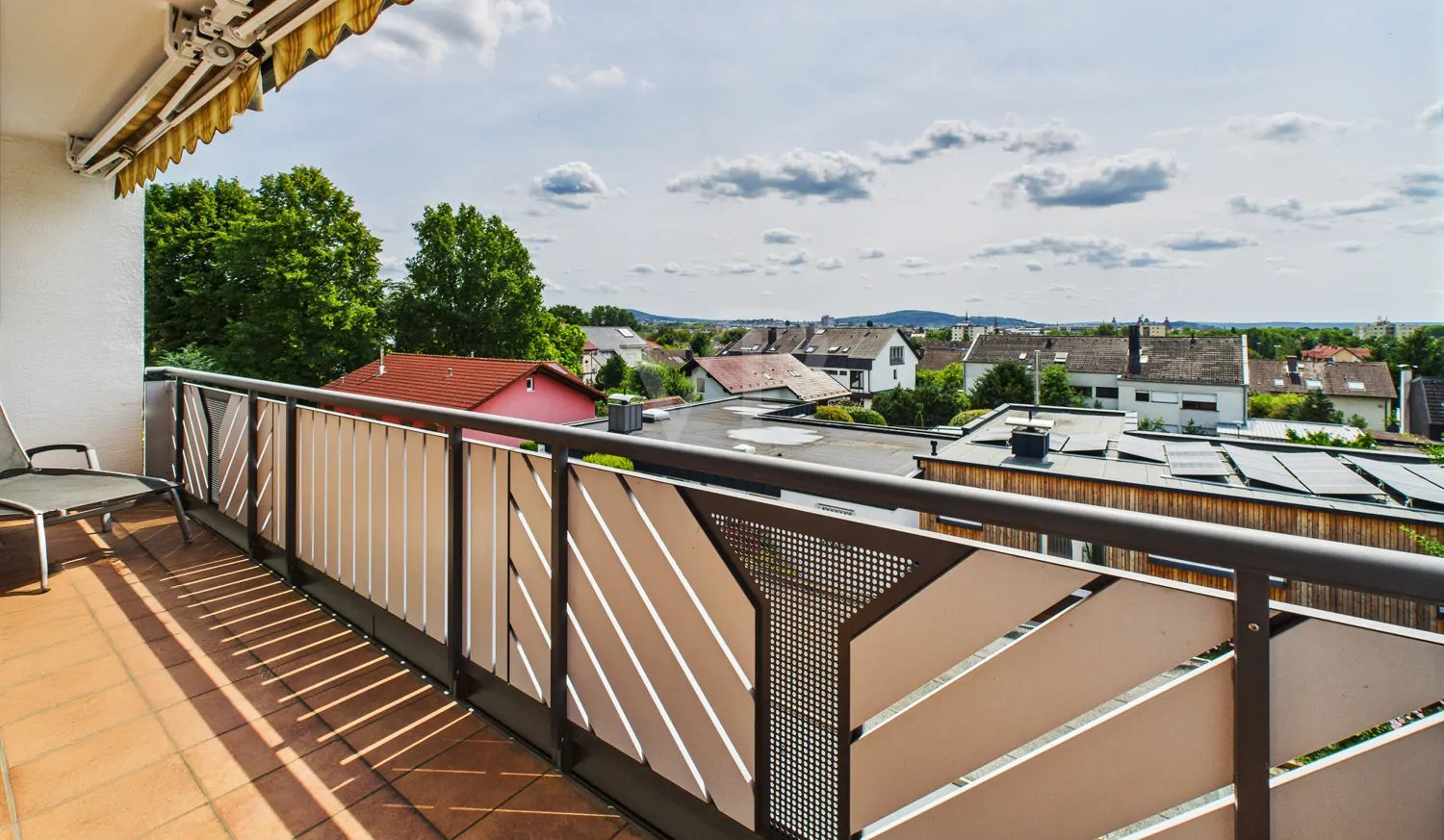Balkon mit Schlossblick