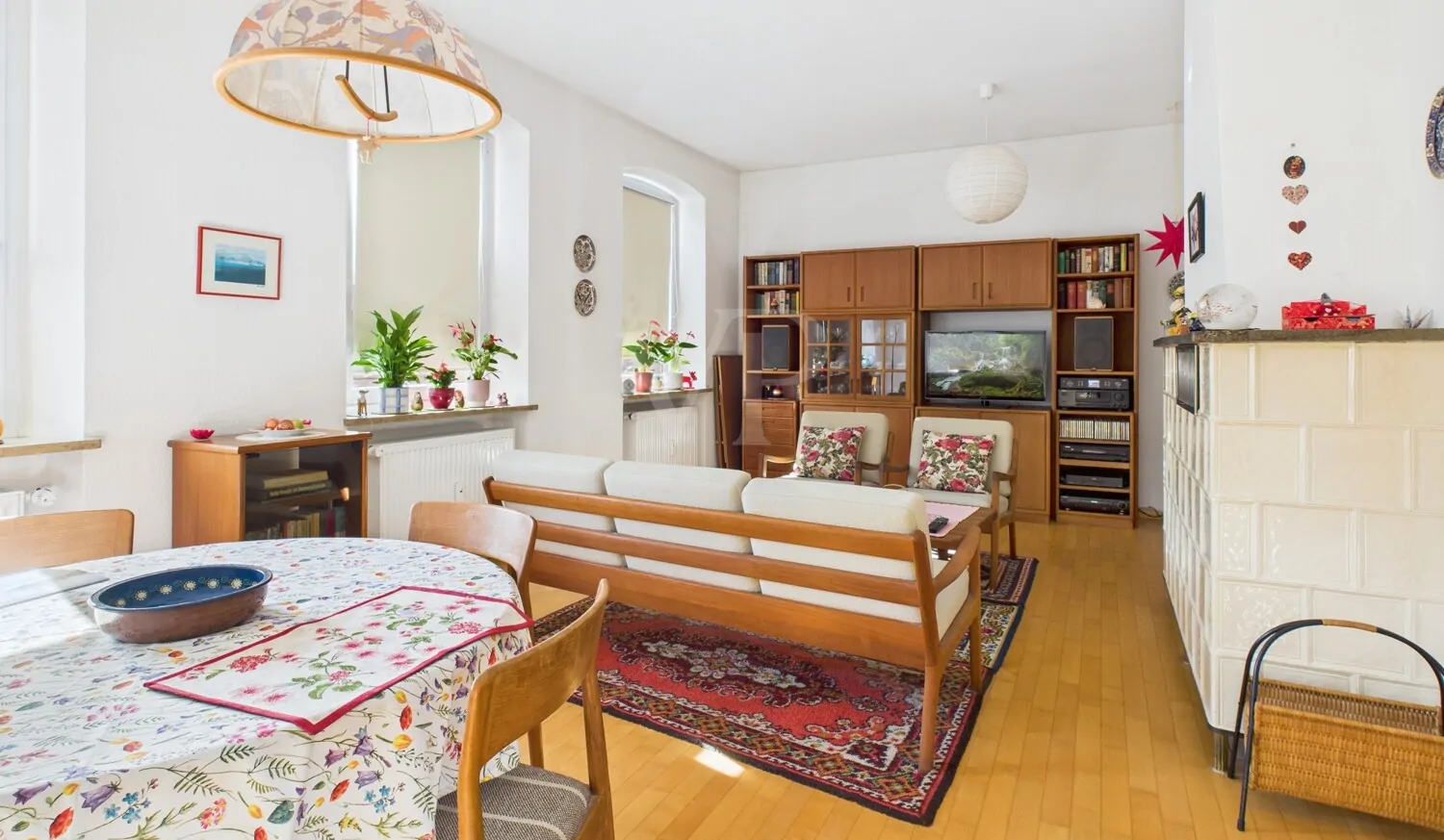 schöner Parkettboden