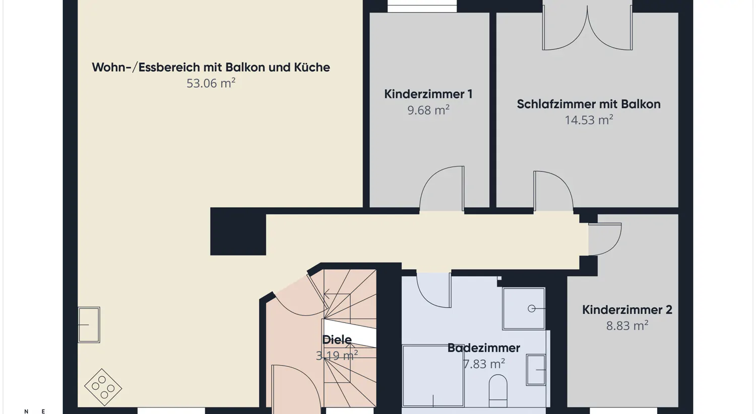 Grundriss Wohnung Erdgeschoss