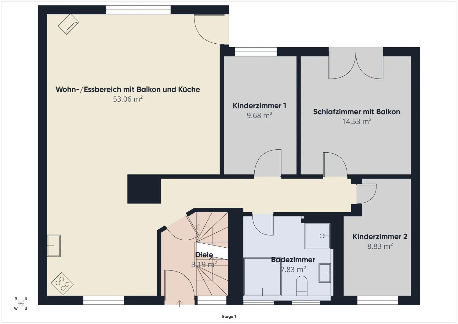 Grundriss Wohnung Erdgeschoss