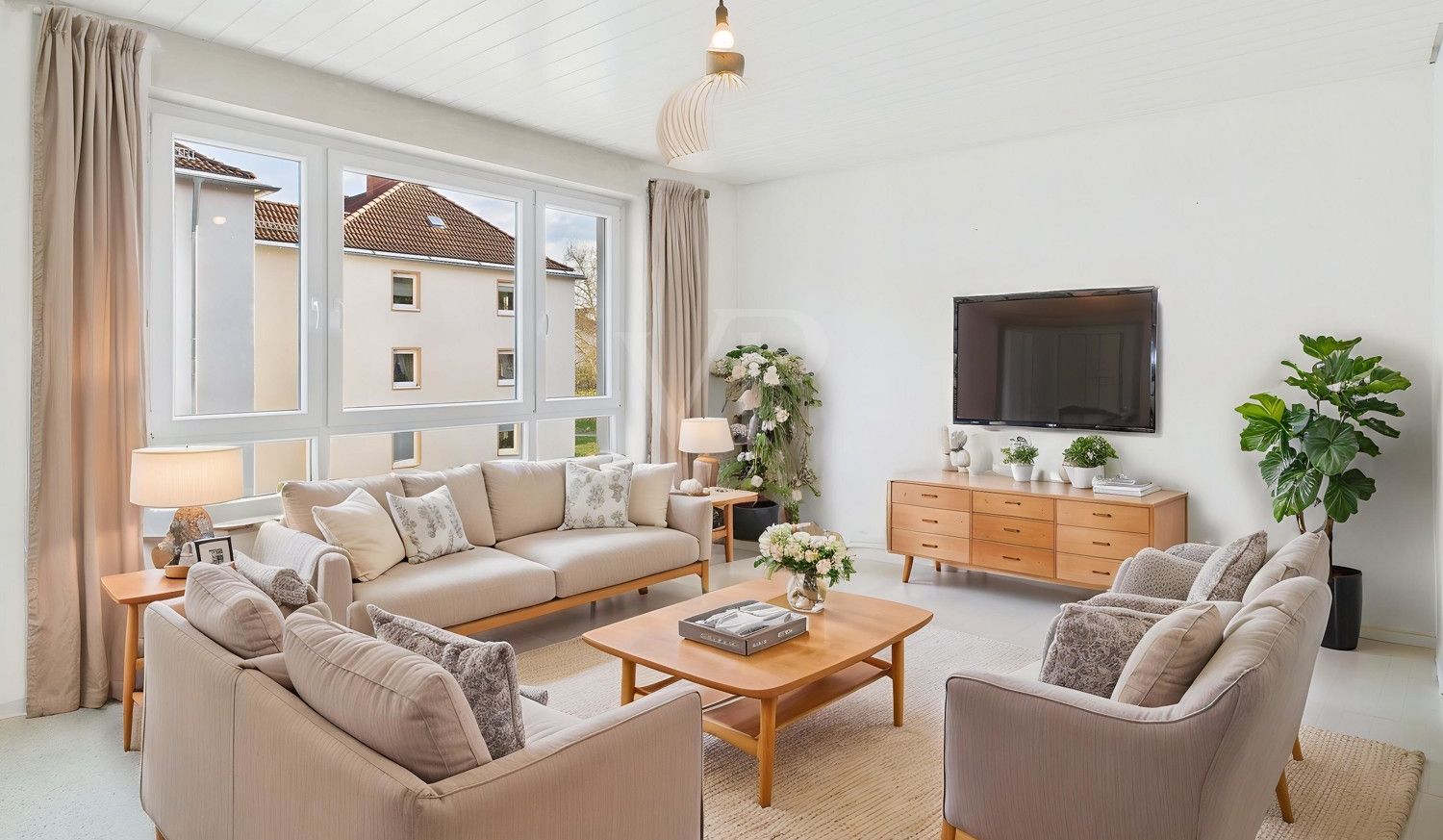 Ki-Staging Wohnzimmer