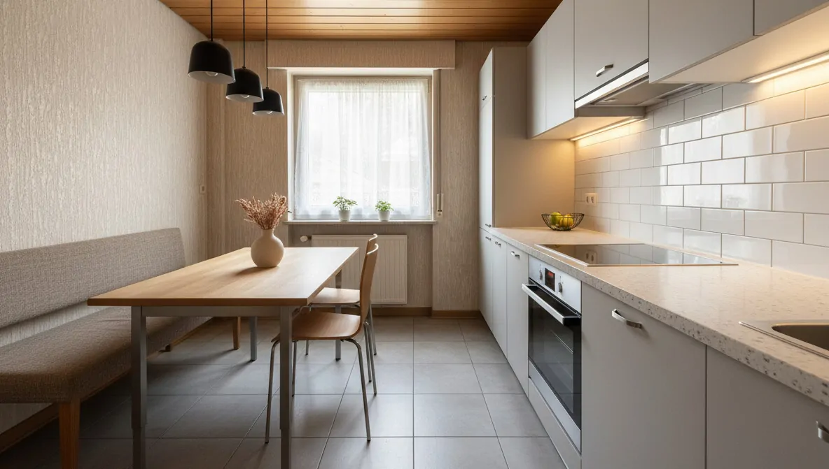 Küche virtuell möbeliert