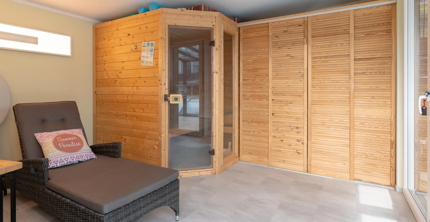 Sauna und Wellnessbereich