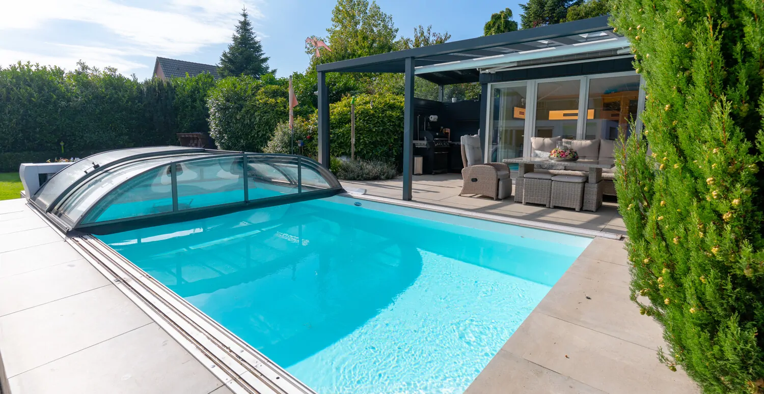 Pool mit Gegenstromanlage