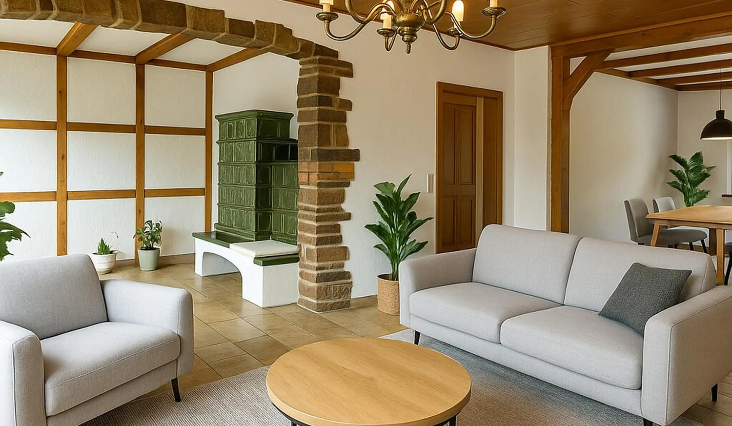 Wohnzimmer virtuell möbeliert