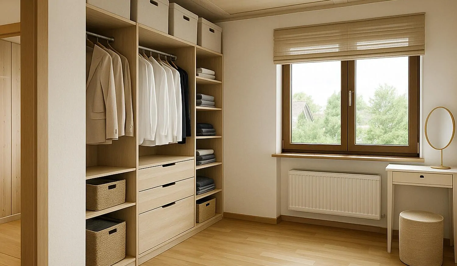 Ankleide virtuell möbeliert