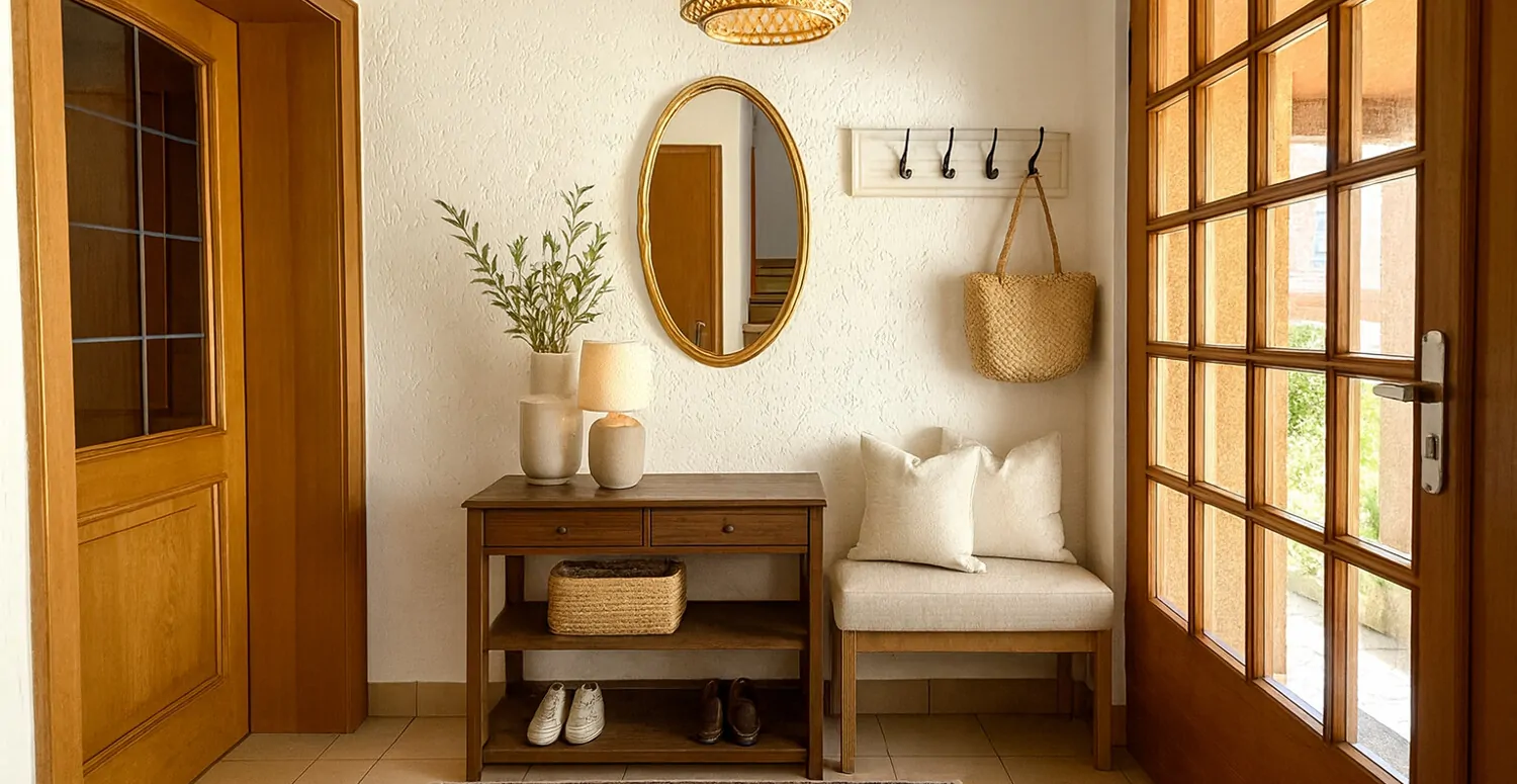 Flur virtuell möbeliert