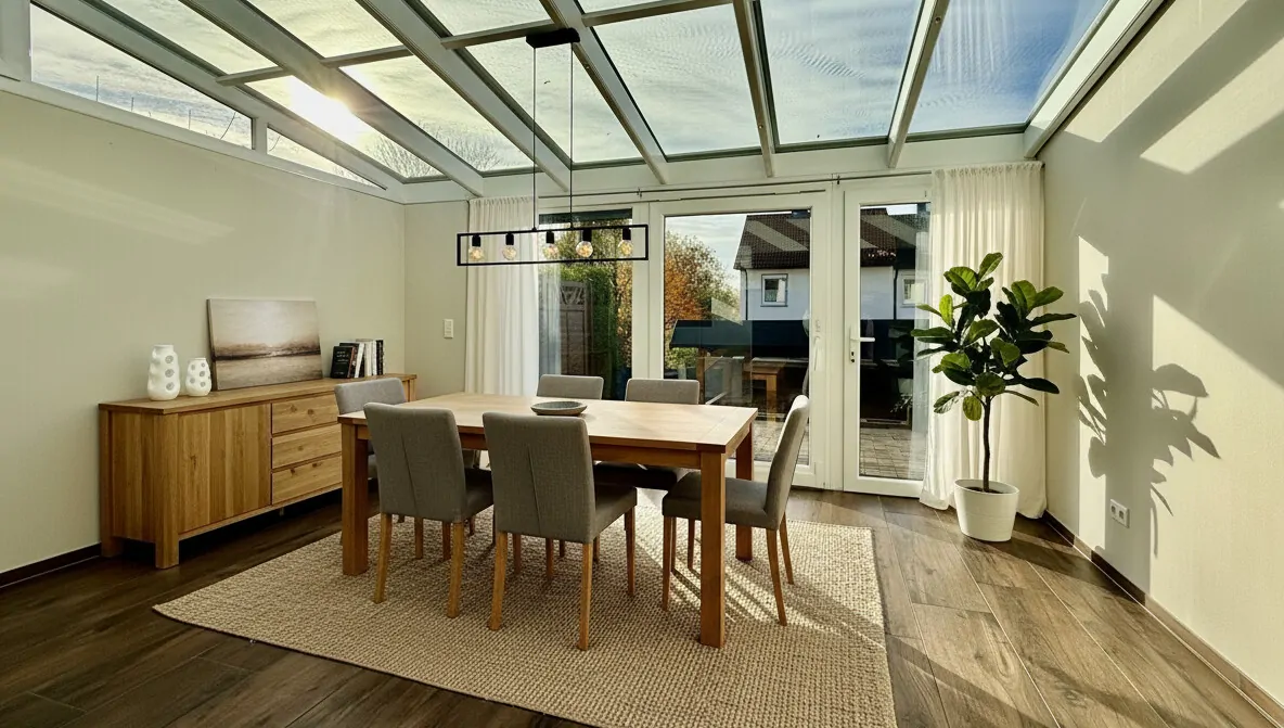 Wintergarten virtuell möbliert