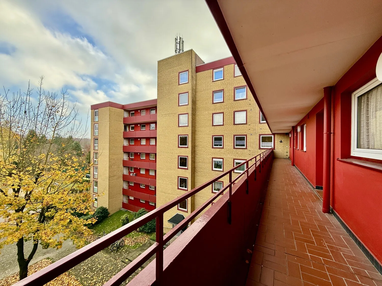 Aussicht vom Wohnungseingang