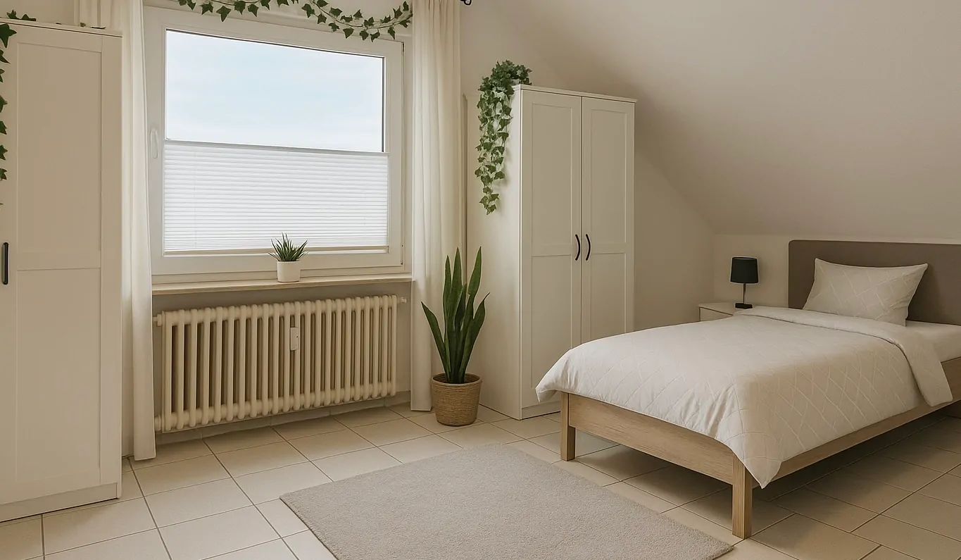 Schlafzimmer virtuell möbeliert