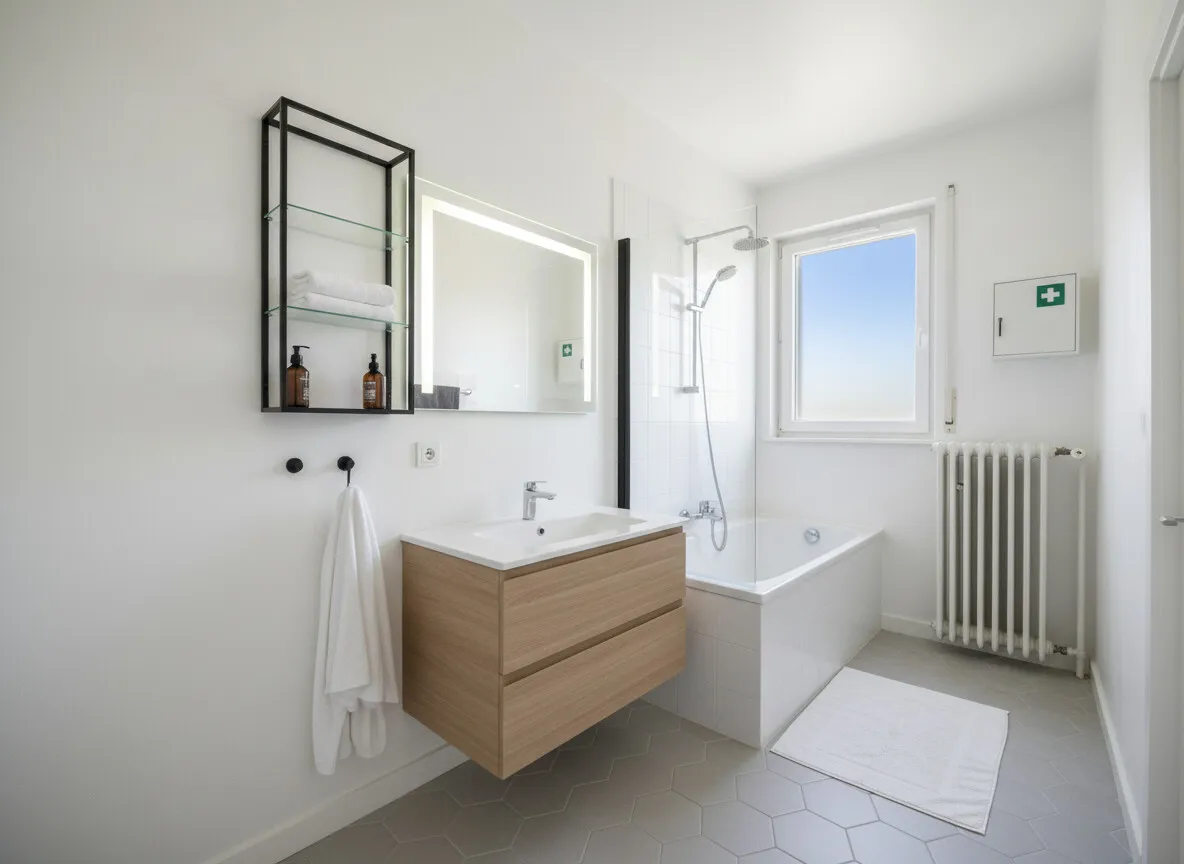 Badezimmer virtuell gestaltet