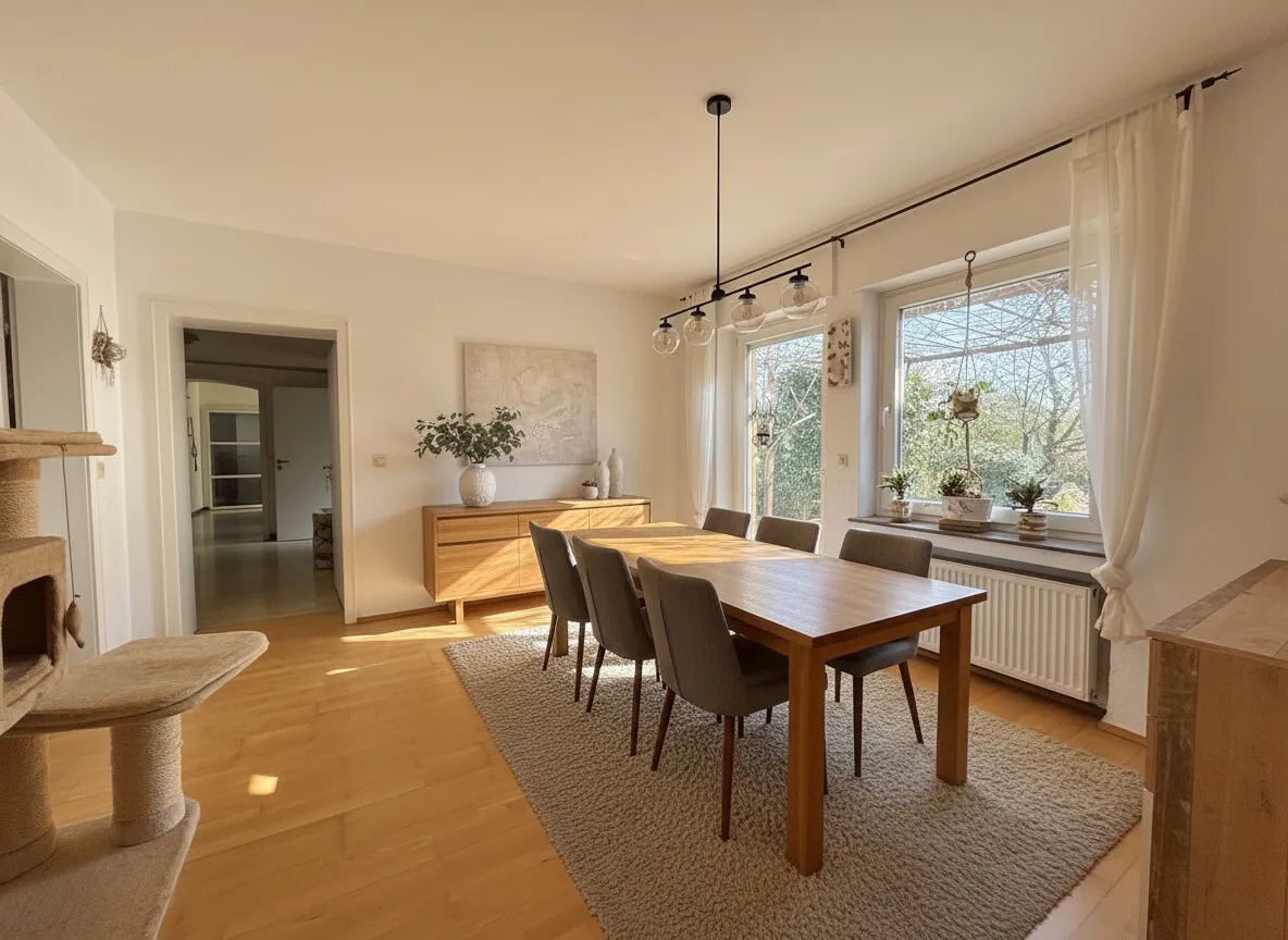 Esszimmer virteull möbeliert