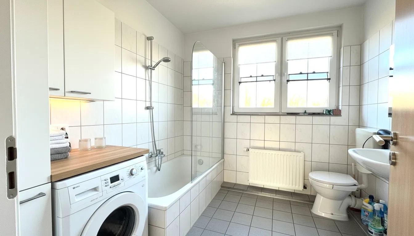 Badezimmer Obergeschoss virtuell gestaltet