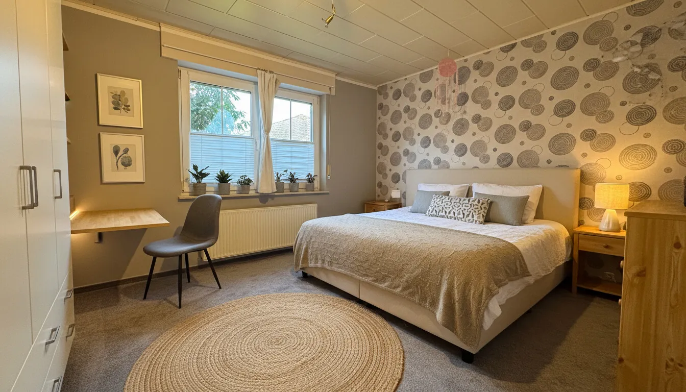 Schlafzimmer Erdgeschoss virtuell gestaltet