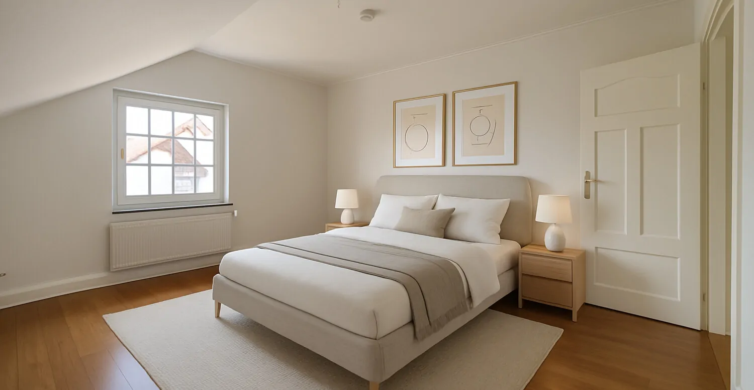 1. Zimmer Obergeschoss - virtuell möbliert