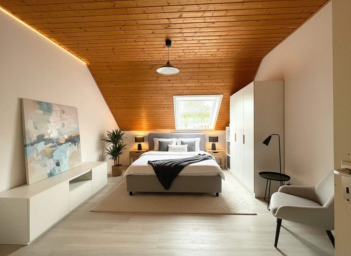 Elternschlafzimmer - virtuell möbliert