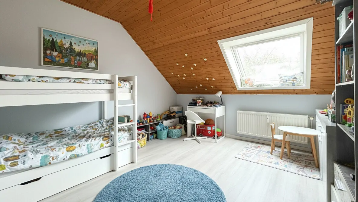 Kinderzimmer - virtuell möbliert