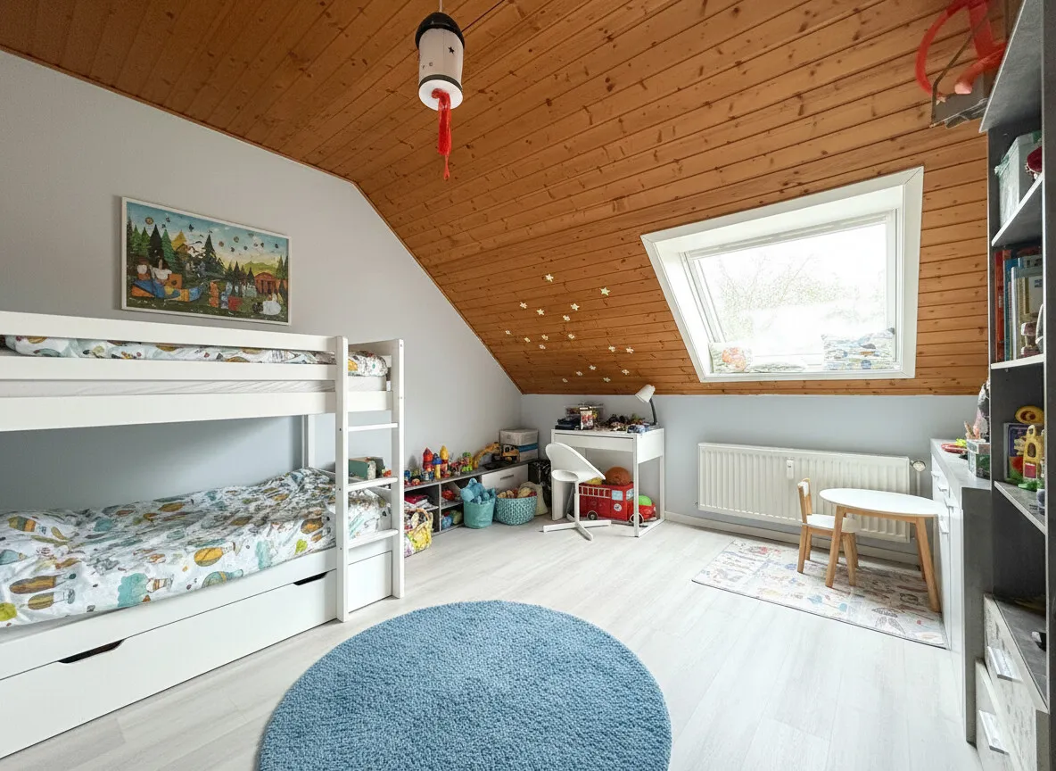 Kinderzimmer - virtuell möbliert