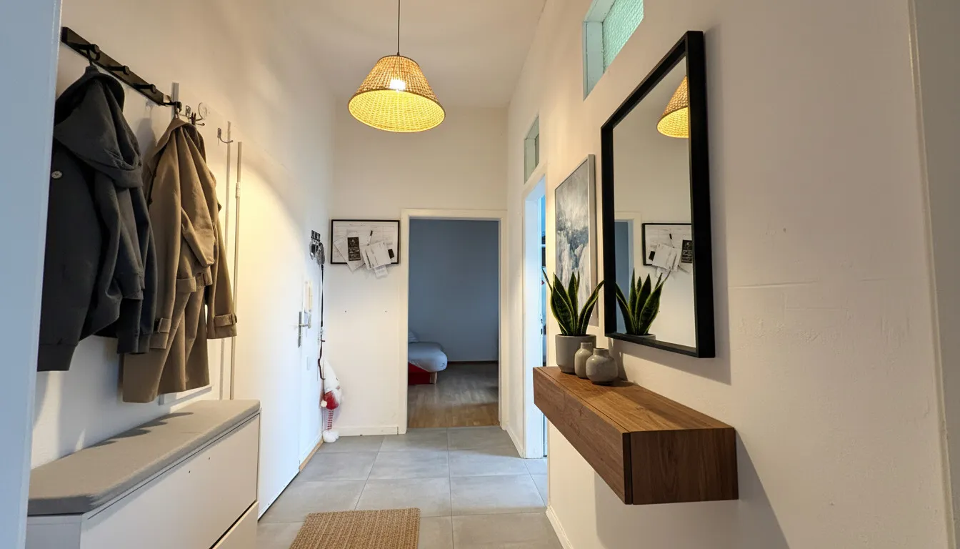 Diele Obergeschoss virtuell bearbeitet