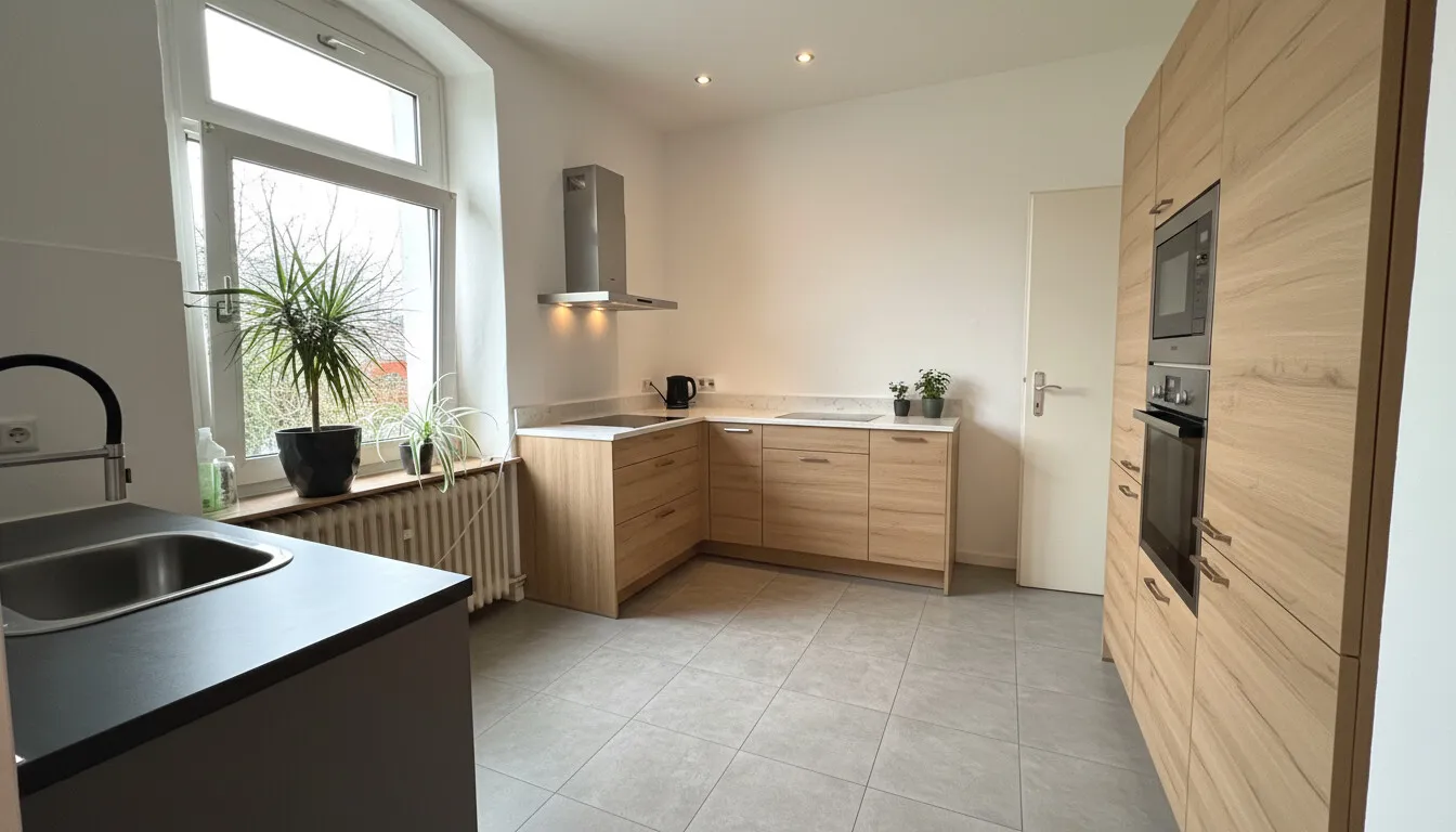 Küche Obergeschoss virtuell bearbeitet