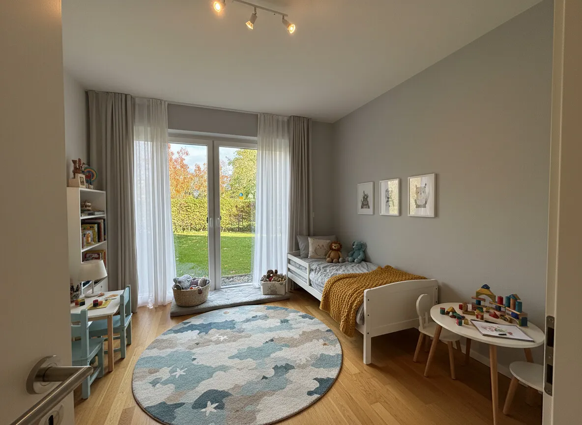 Büro/Kinderzimmer virtuell möbliert