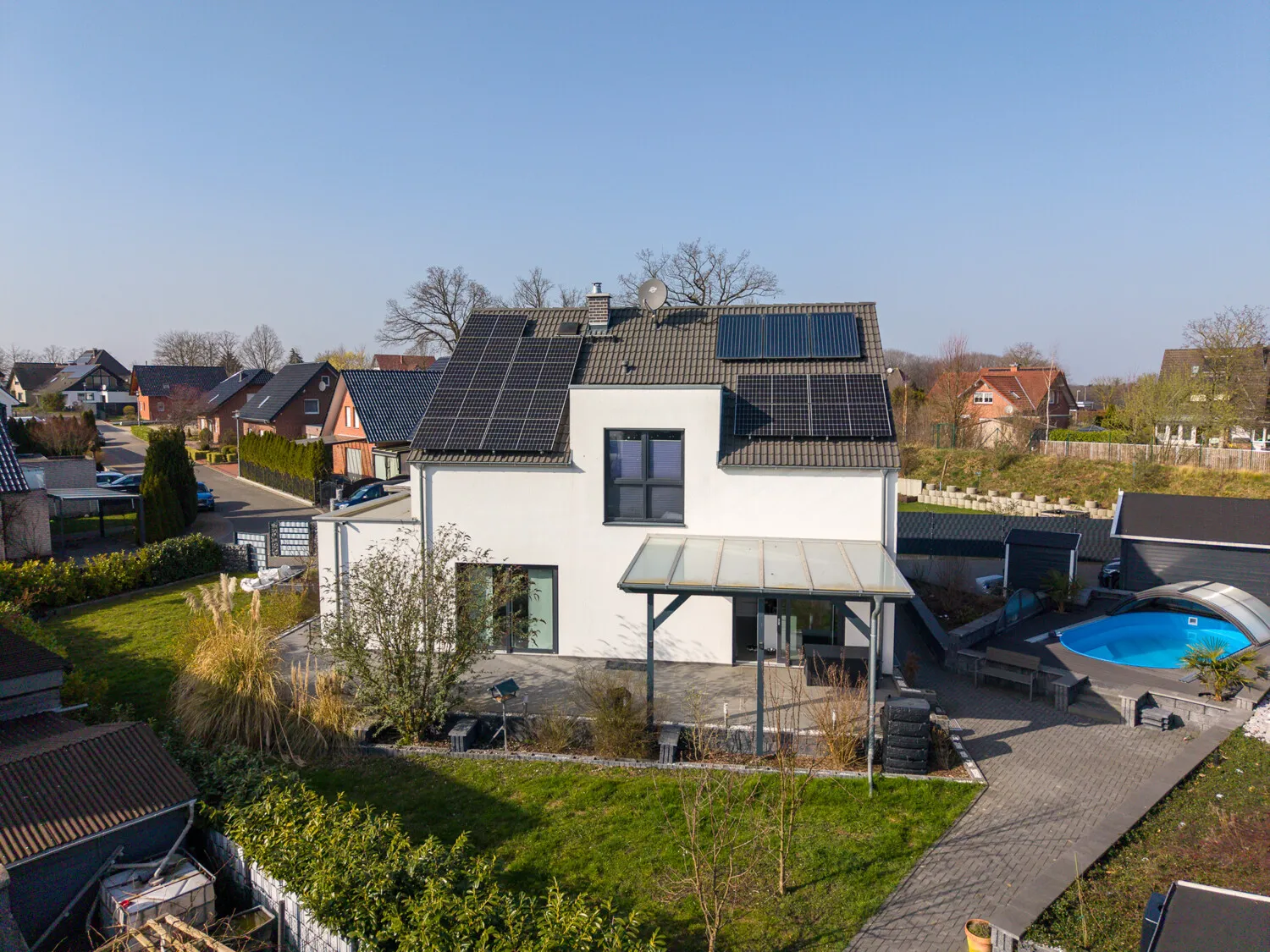 Südansicht des Hauses