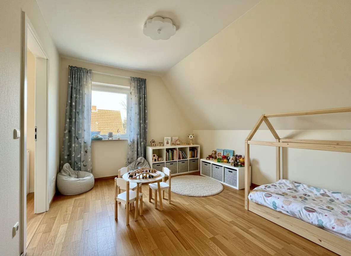 Kinderzimmer - virtuell möbliert