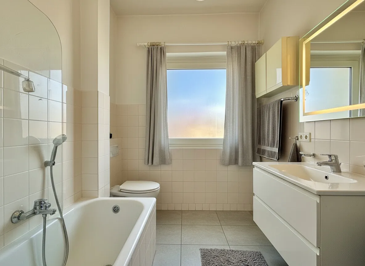 Badezimmer im EG - virtuell renoviert