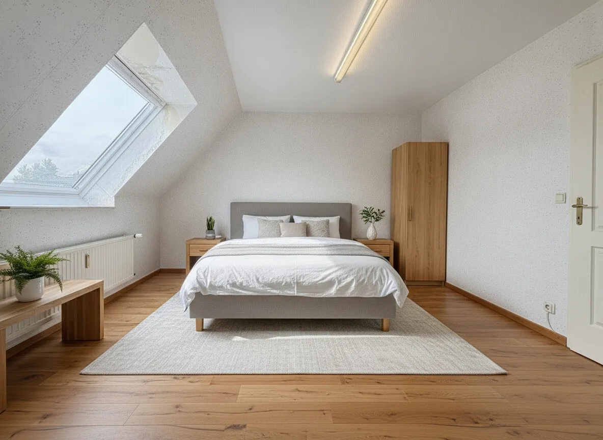 Schlafzimmer virtuell möbeliert