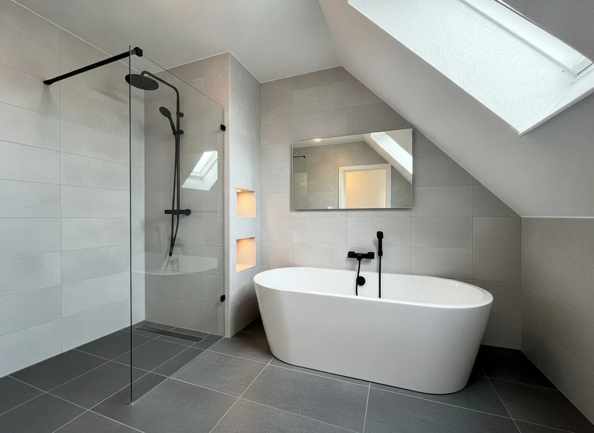 Badezimmer visuell moderniesiert
