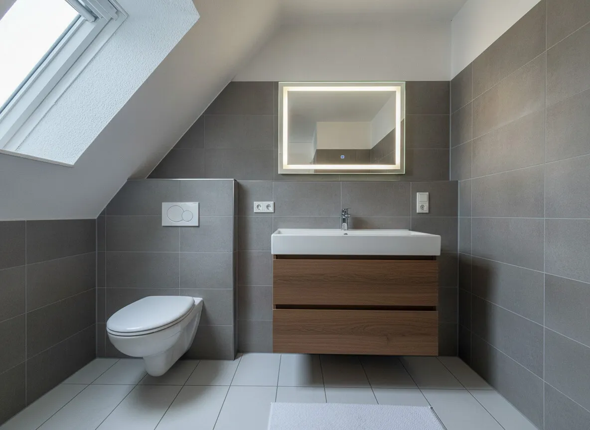 Badezimmer visuell moderniesiert