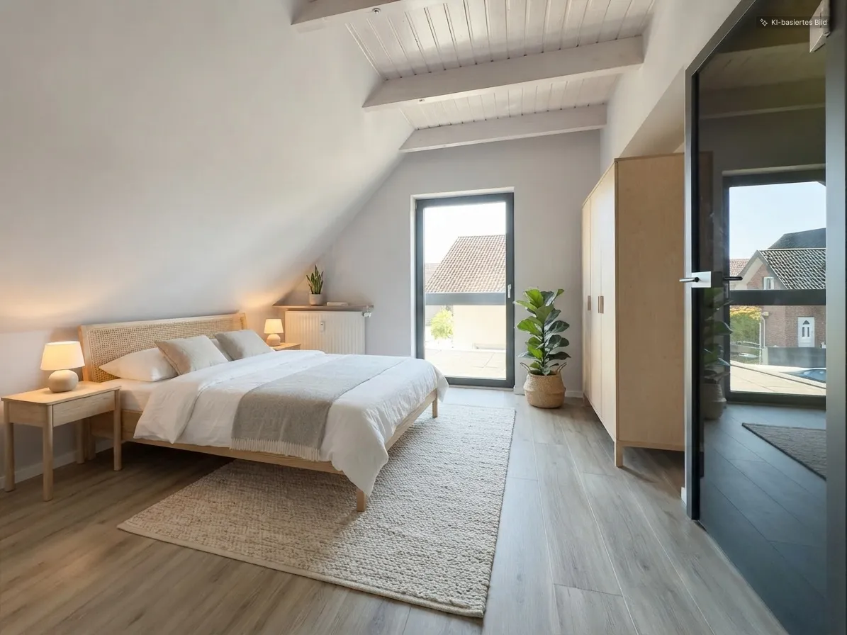 Schlafzimmer 1 OG virtuell gestaltet