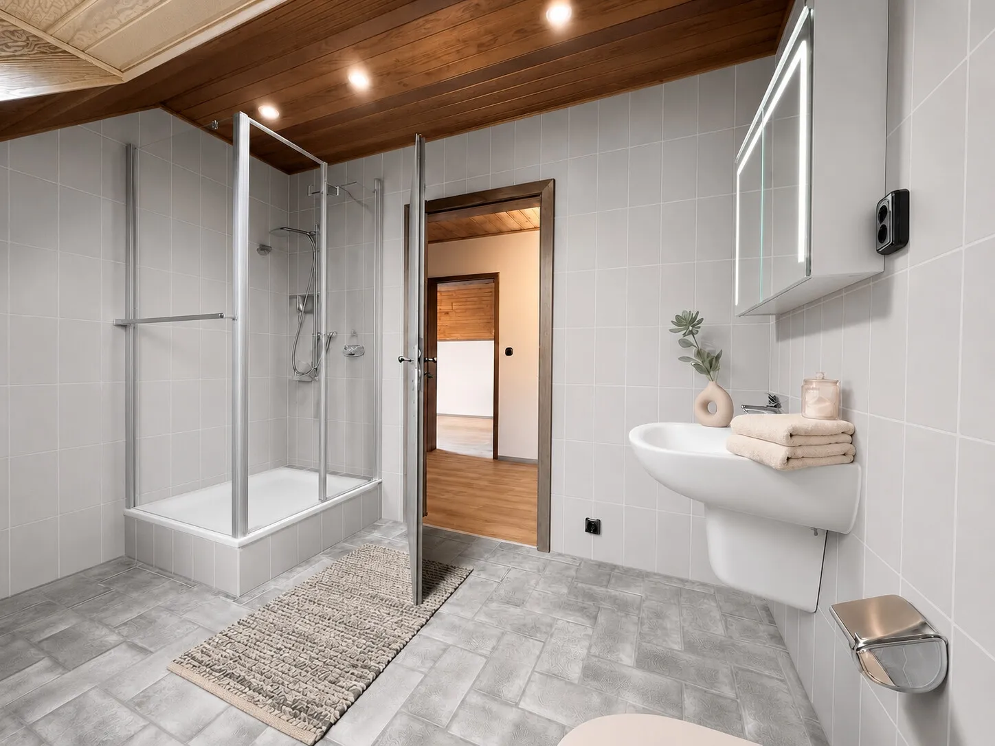 Badezimmer im OG - virtuell gestaltet
